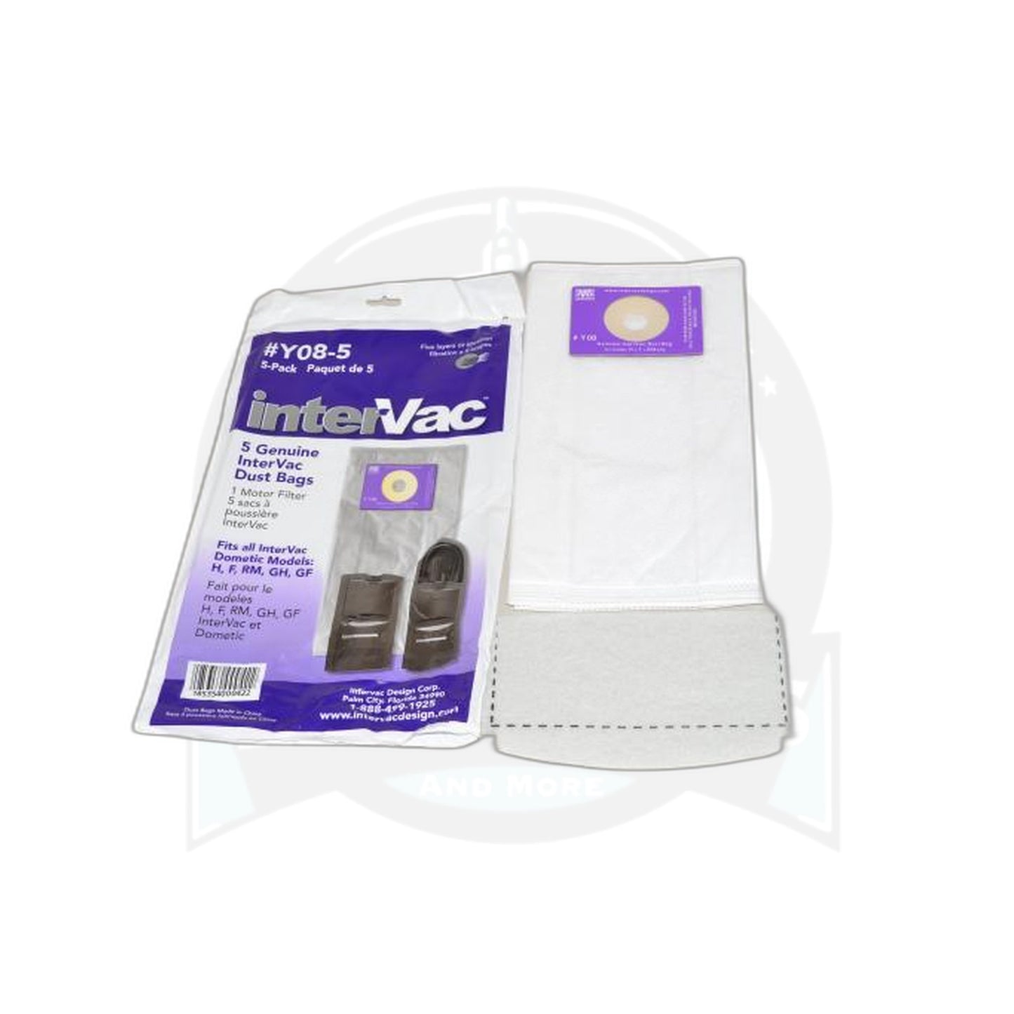 Intervac Garage Vacuum Paper Bags - 5 Pack - Intervac