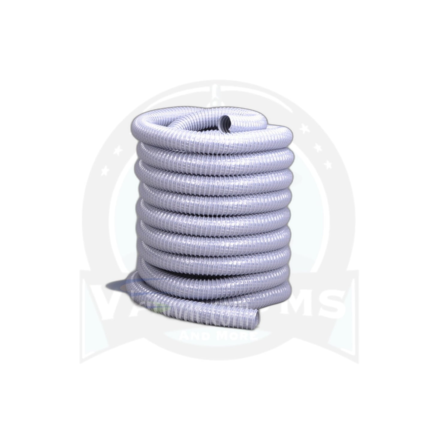 50FT x 1-1/2" Commercial Vac-U-Flex Hose - Gray - Vacuums and More