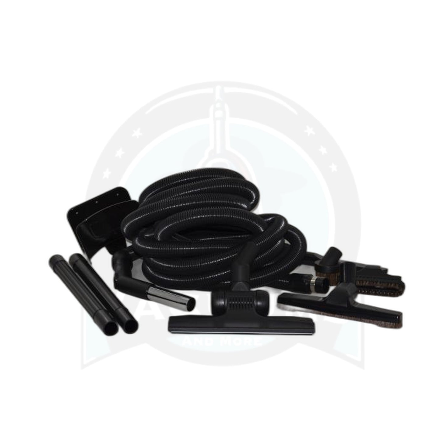Central Vacuum Attachment Kit - 30 Ft Non-Electric Hose with Tools
