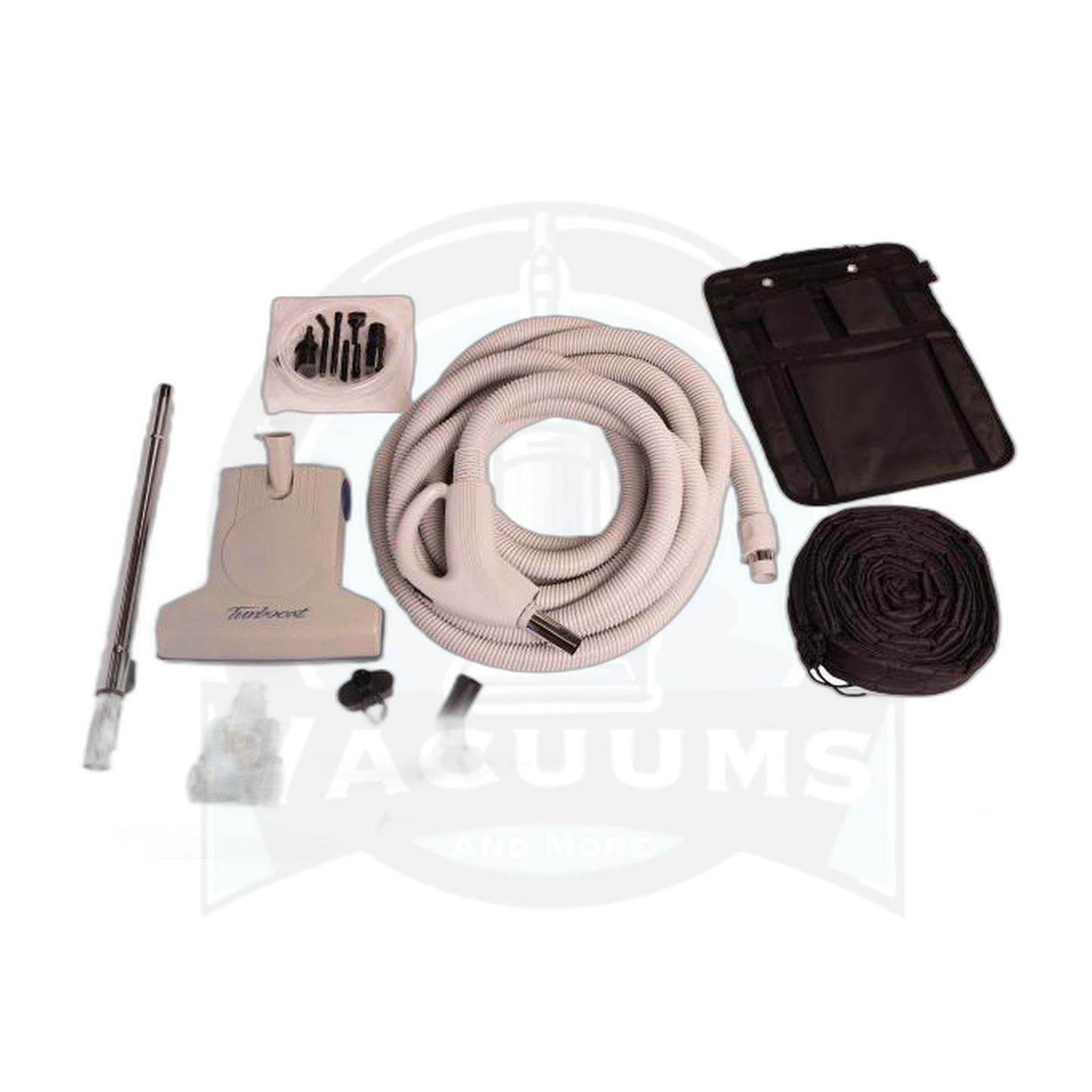 Titan T7 Prime Central Vacuum Kit - 30 Ft Low Voltage Hose with T2 Air Nozzle