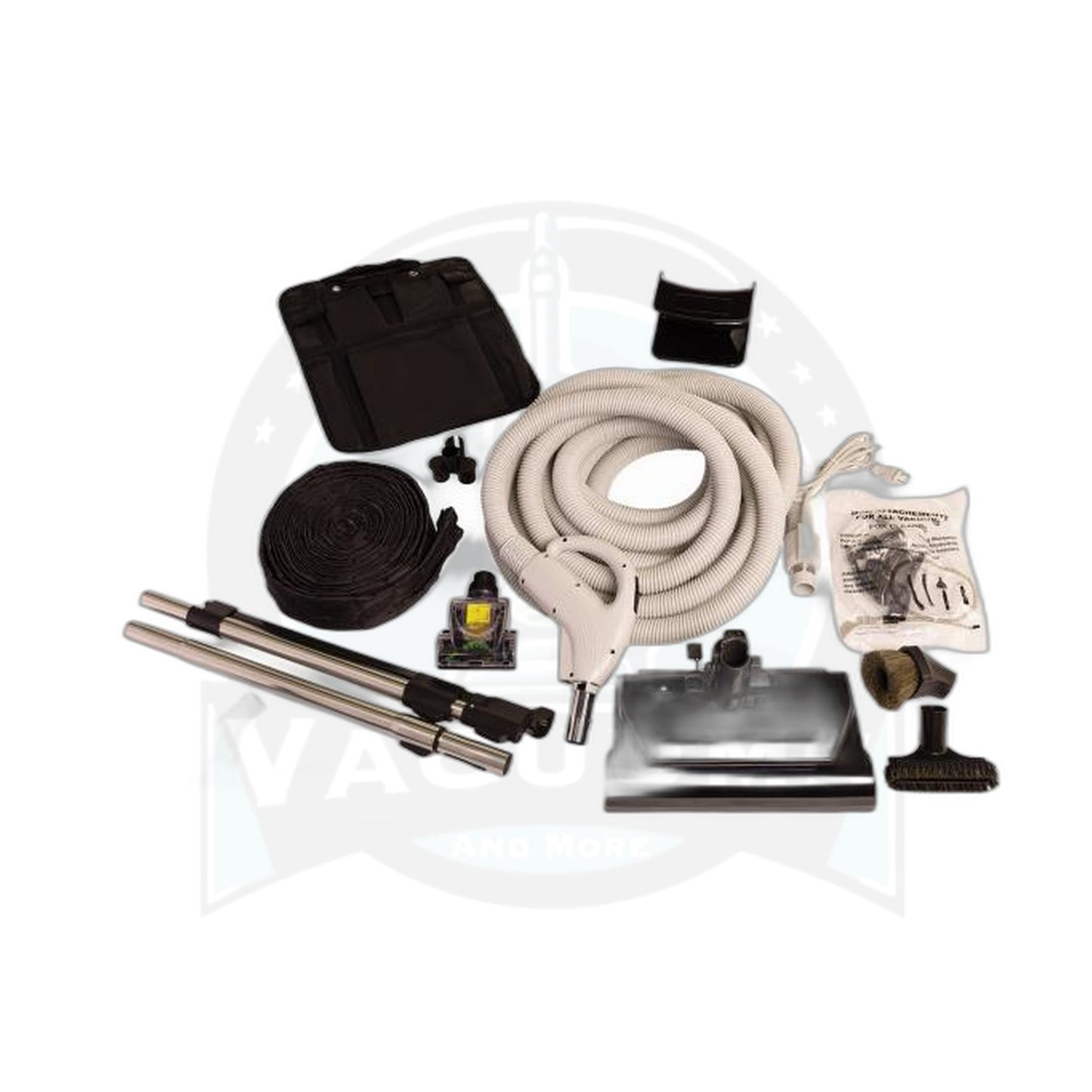 Titan T7 Prime Central Vacuum Kit - 35 Ft Pigtail Hose with Deluxe Power Nozzle