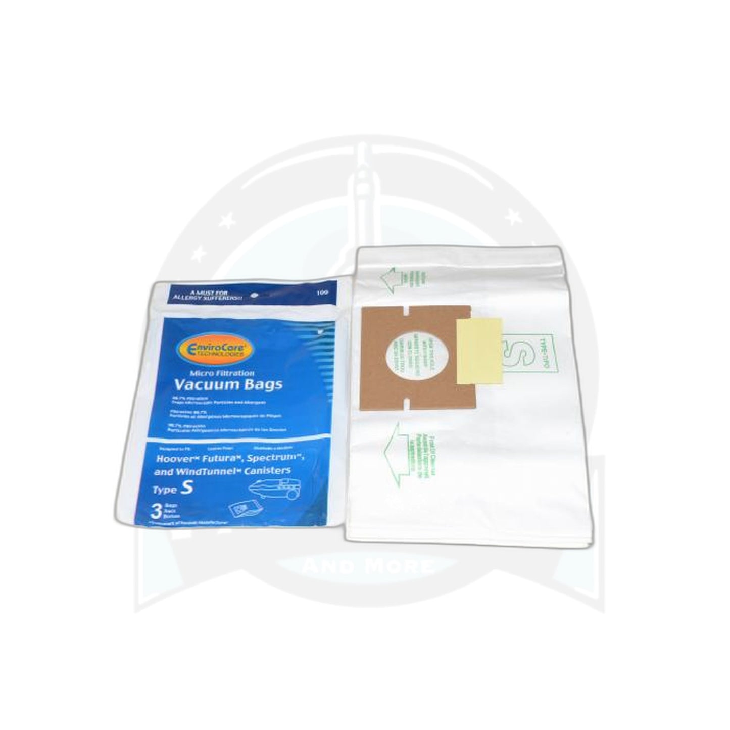 Hoover S Canister Micro Paper Bags - 3 Pack - Fits Oreck Venture/SK30080 - Hoover