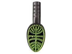 Pet Hair Grooming Brush with soft bristles and 1 1/4" cuff (black/green). Requires 1766ST Adapter.