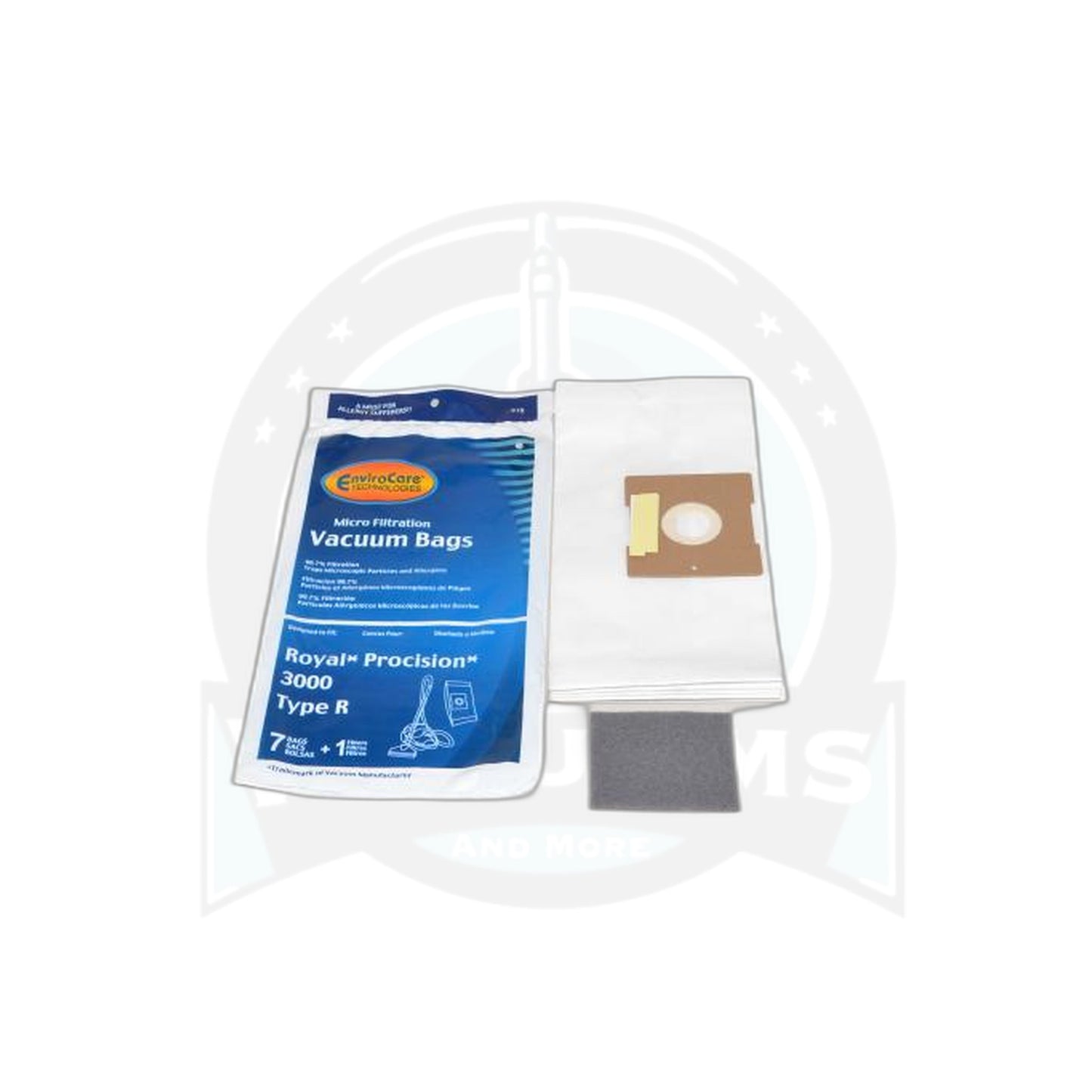 Dirt Devil R Micro Paper Bags - Royal Canister - 7 Pack Plus Filter - Dirt Devil