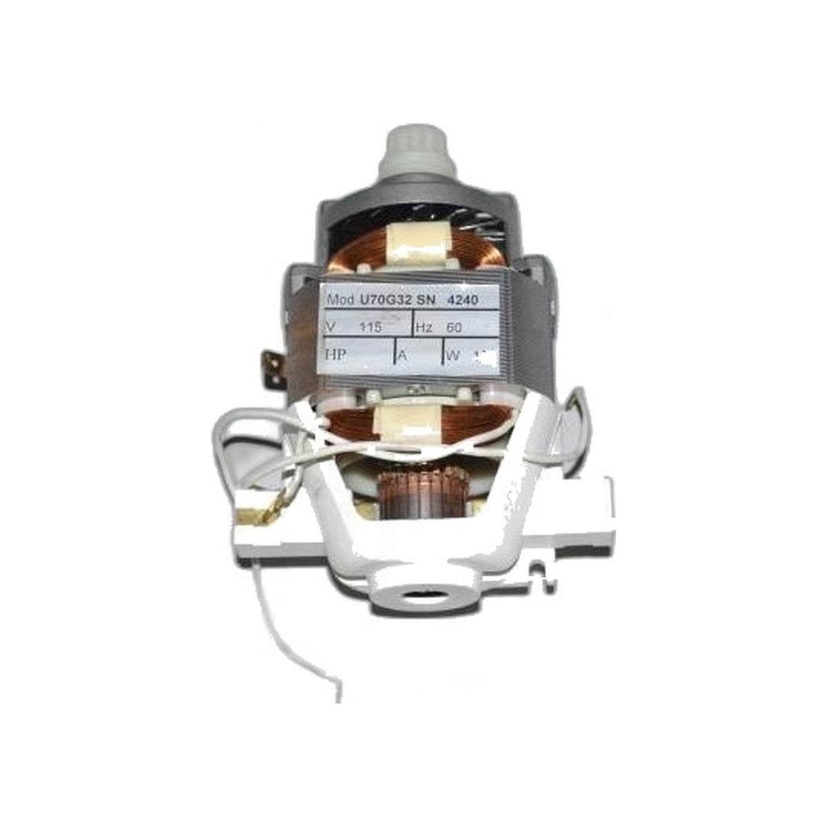 SEBO Brush Motor with Pulley for ET-C and ELECTRONIC 370 — 120V, 150W