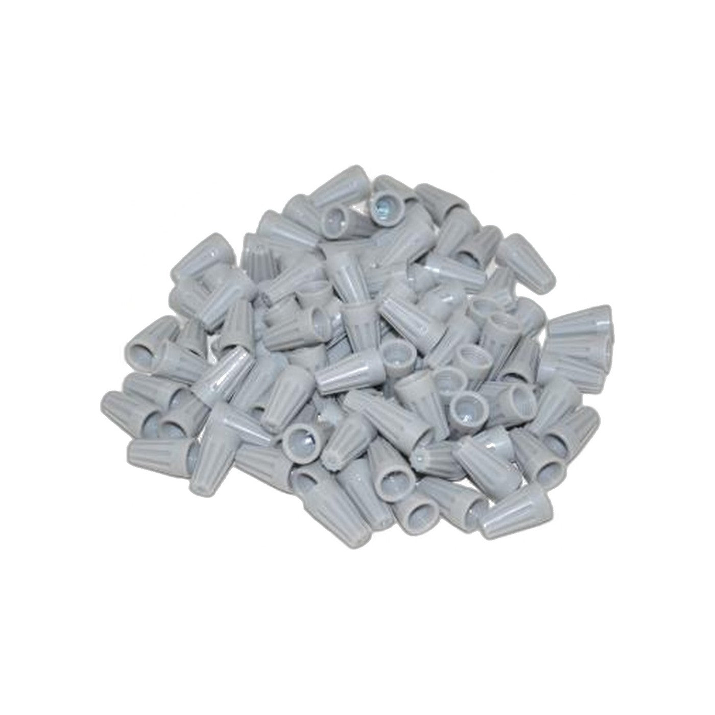 Gray Wire Nuts with Wire Leads - 100 Pack Shop Supply