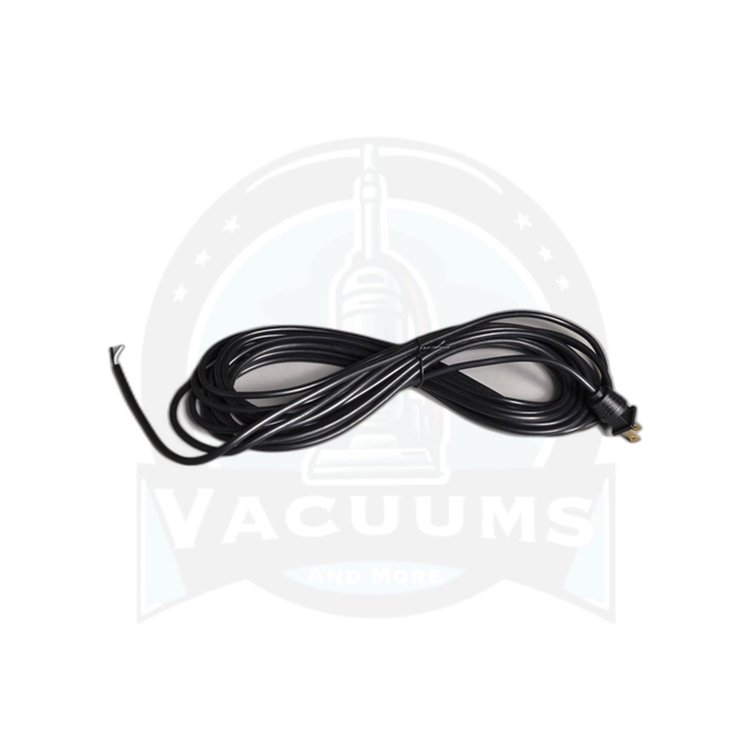 Replacement Power Cord - 30 ft, 18 Gauge, 2-Wire, Black - Vacuums and More