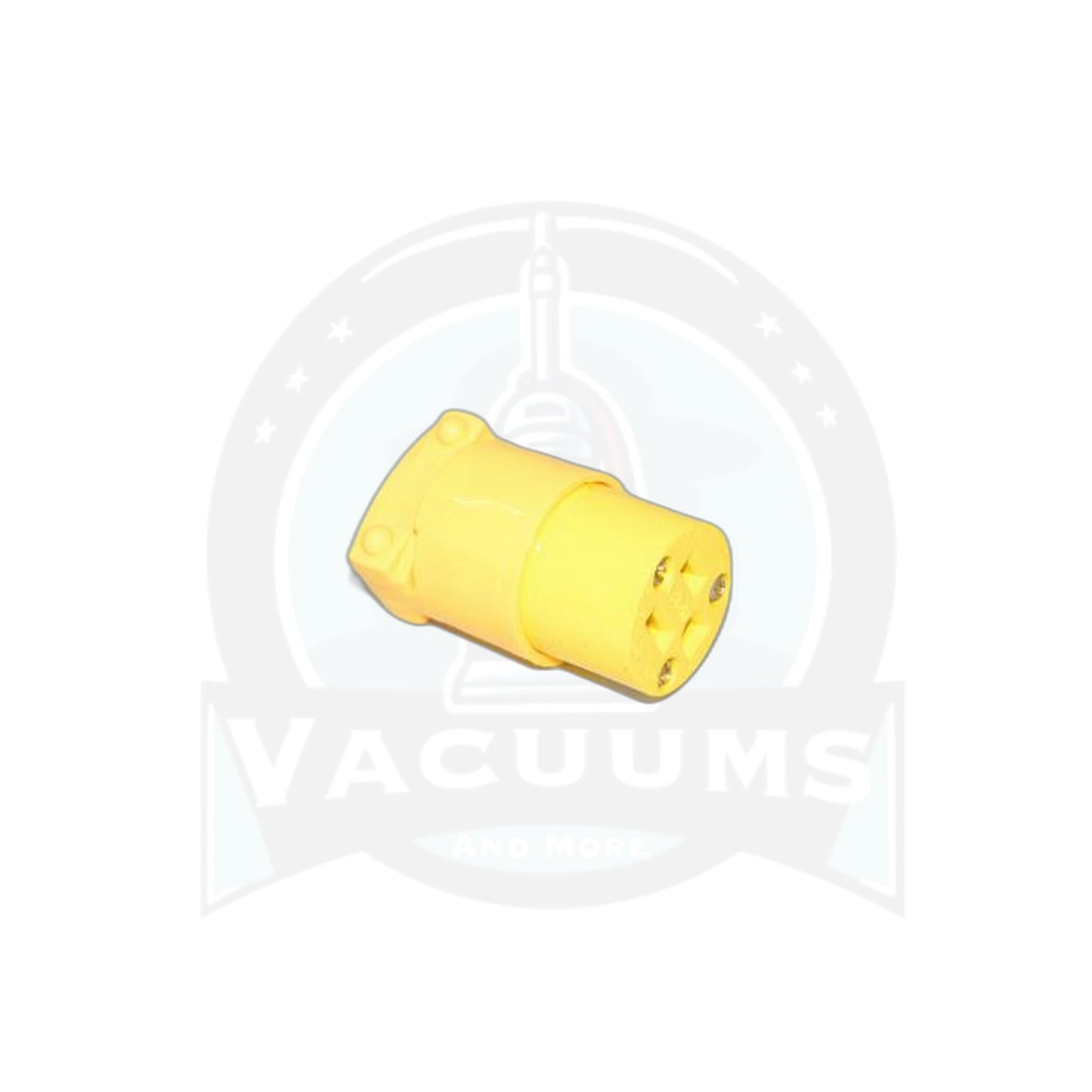Heavy Duty 3-Prong Female Plug - Yellow Cooper Brand Commercial - Fit All