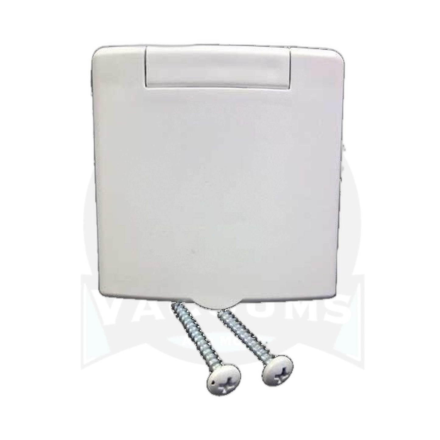 Vex Square Central Vacuum Inlet Valve, White