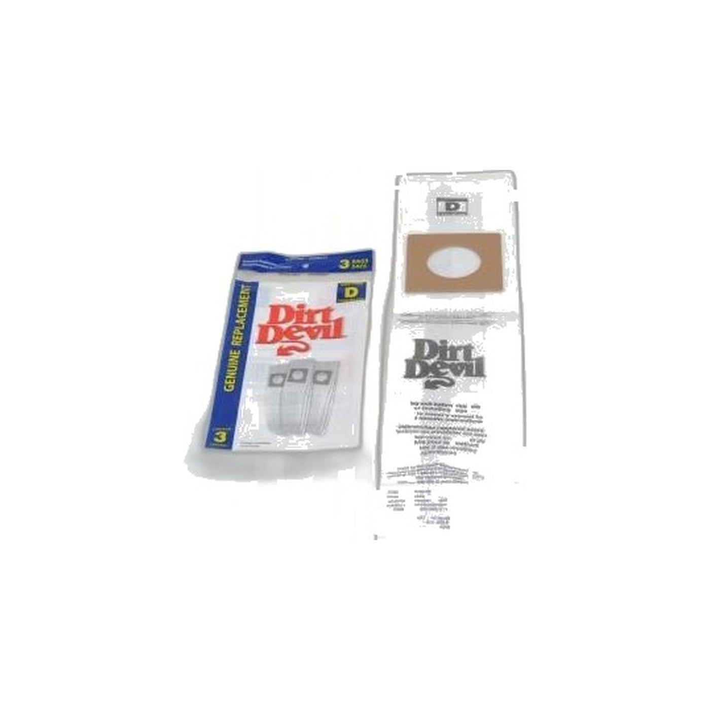 Dirt Devil Type D Upright Paper Bags - 3 Pack - Featherlite