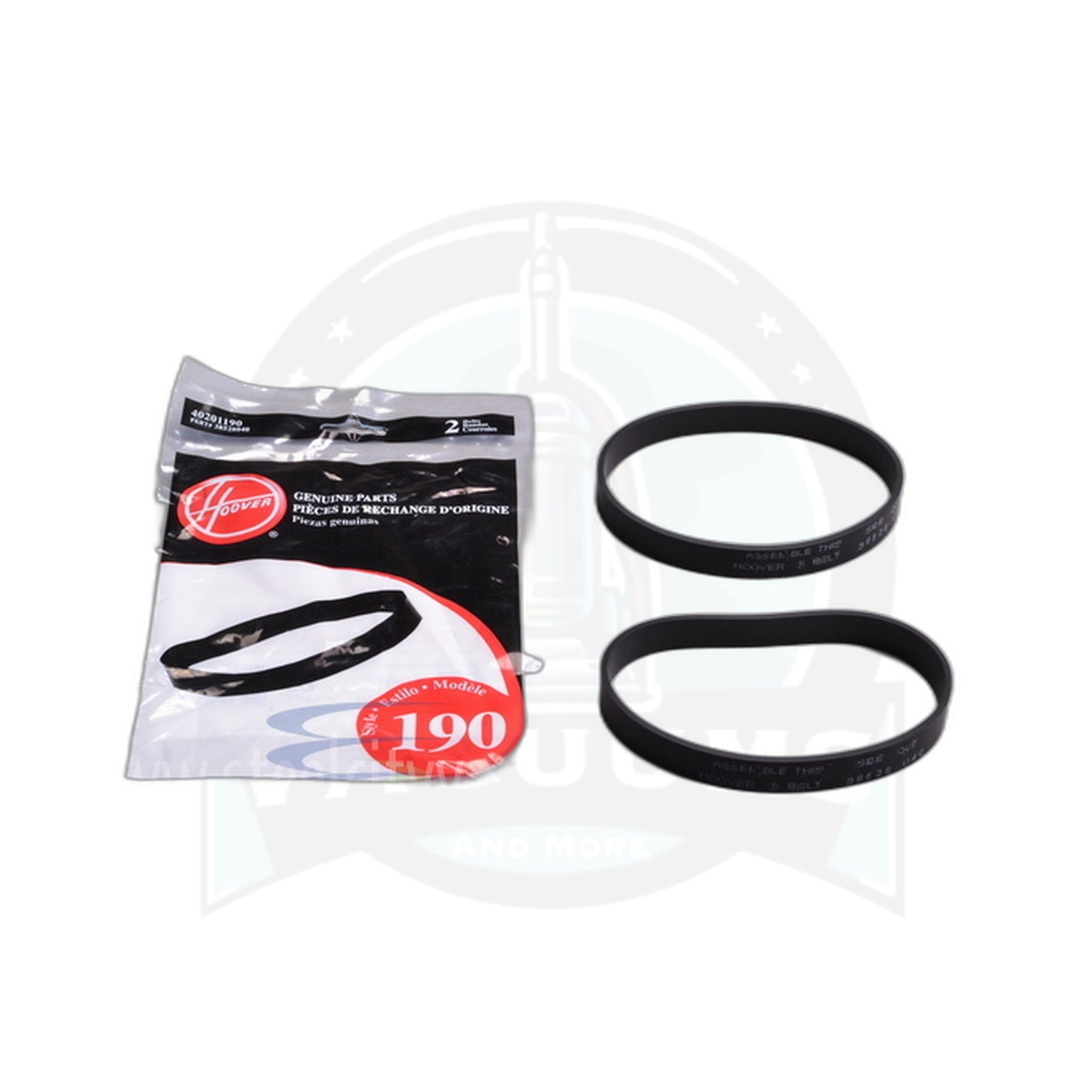 Hoover EmPower / Fold Away / Elite Upright Belt - 2 Pack - Hoover