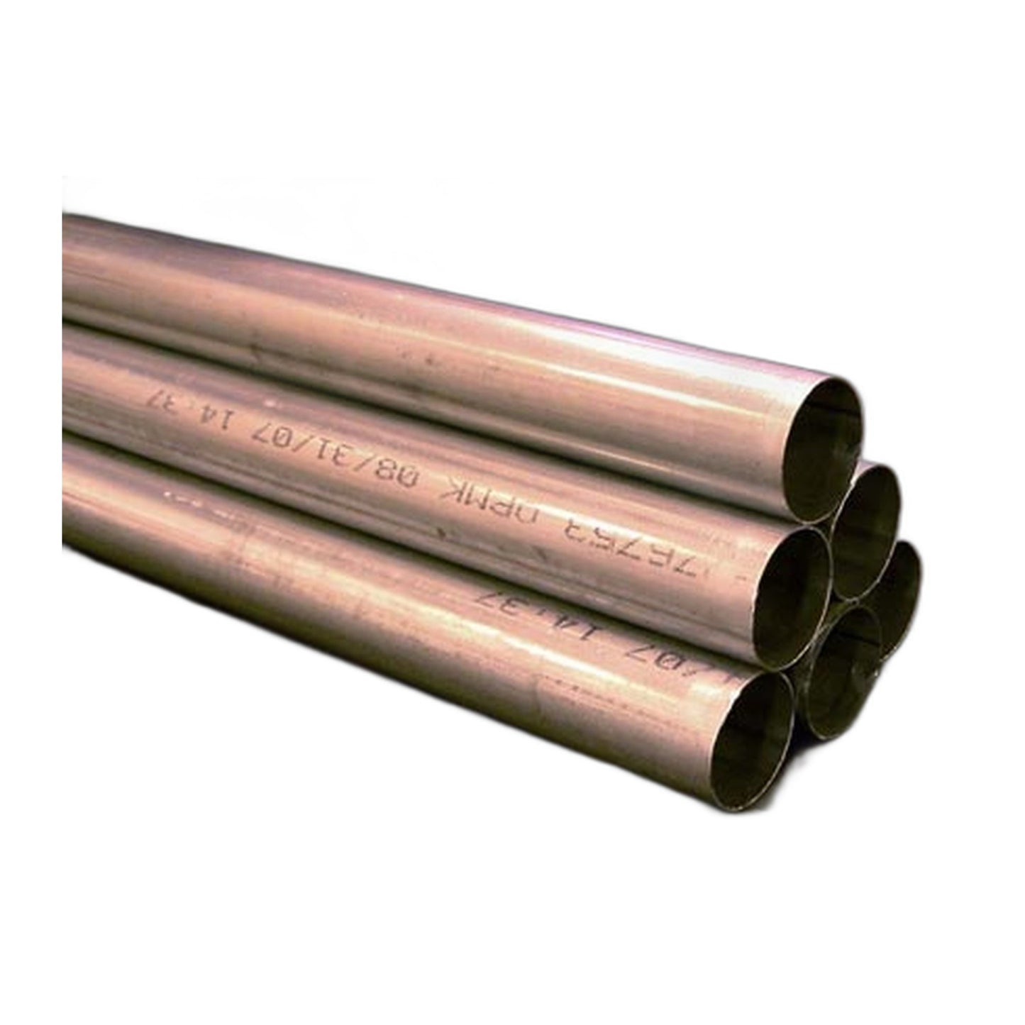 Galvanized Steel Central Vacuum Pipe, 2" OD x 8 ft