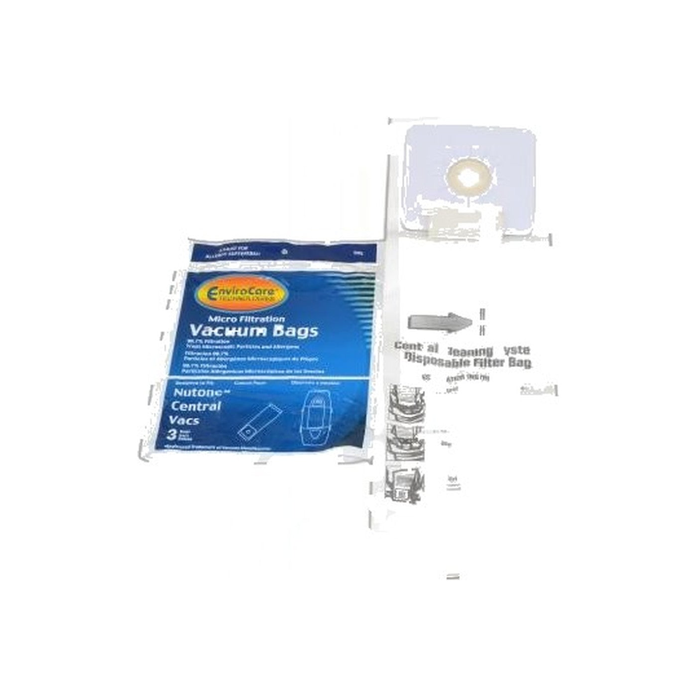 Nutone Central Vacuum Micro Paper Bags - 3-Pack