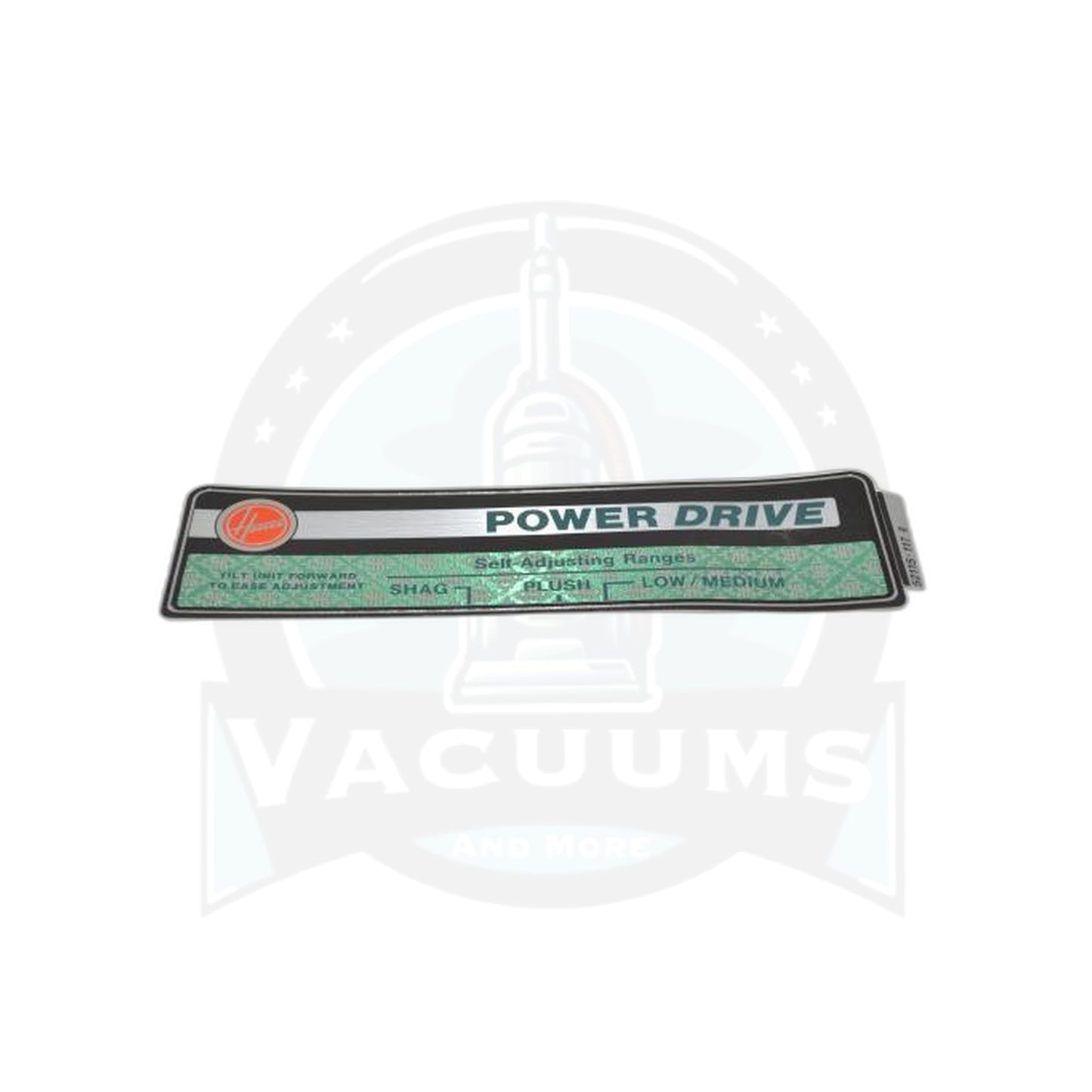 Hood Nameplate (Green) - Hoover - Hoover