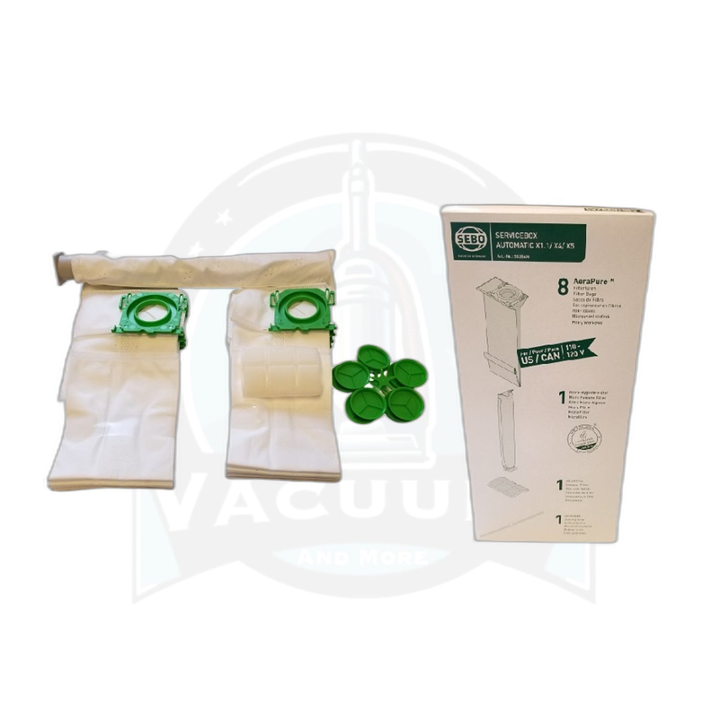 SEBO X Series Service Box - 8 Bags, Micro & Exhaust Filters