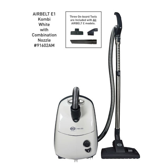 AIRBELT E1 Kombi, with combination nozzle-8351GS (white)