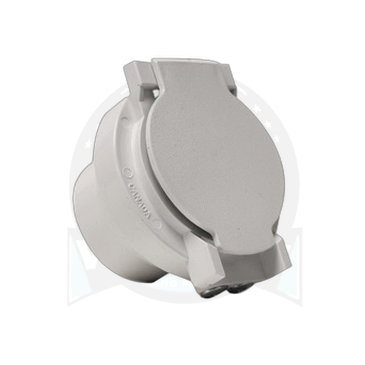 Vaculine Utility Inlet Valve with Low-Volt Pin Jacks, White