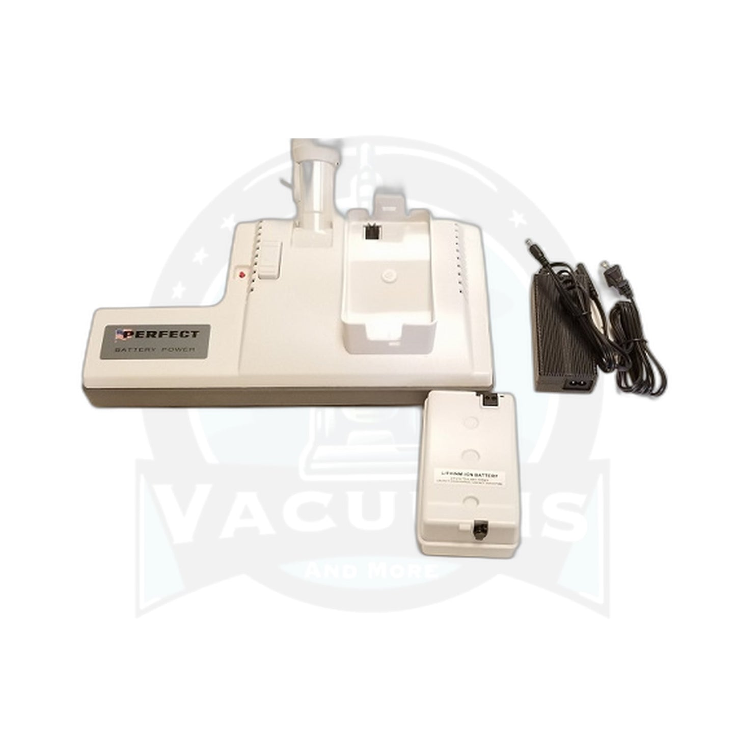 Ascendant Cordless Battery Power Nozzle, White - 80 Min Runtime