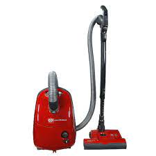 AIRBELT E3 Premium, with dual-control handle, ET-1, and parquet brush (red)