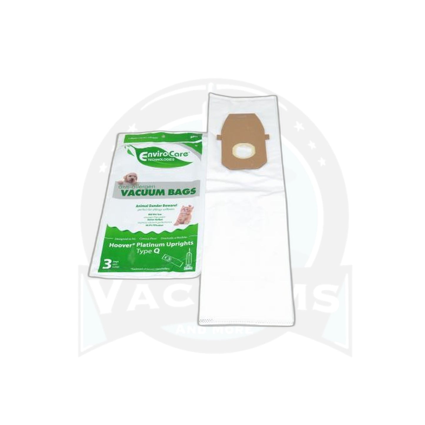 Hoover Style Q Vacuum Bags Allergen Filtration - 3 Pack - Hoover