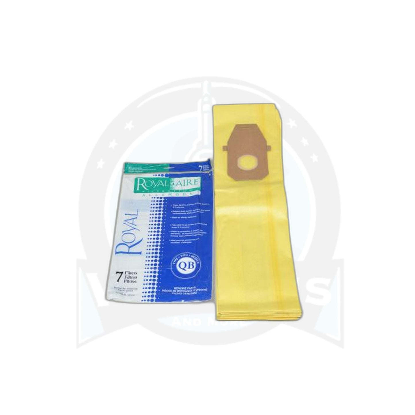 Royal QB Upright Paper Bags - Aire, 7 Pack - Fits UR30095 - Royal