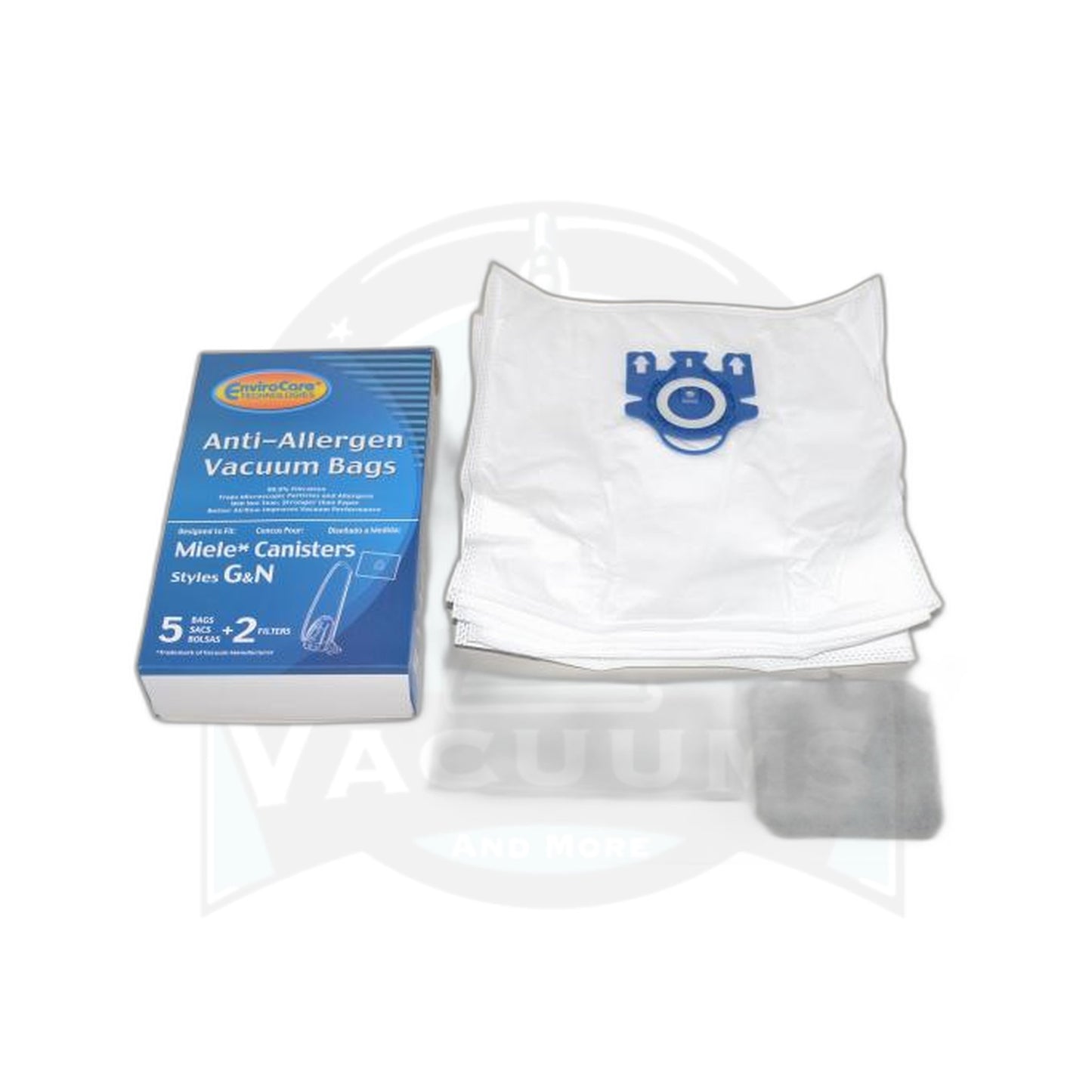 Miele Style G and N Plastic Collar Allergen Paper Bags-miele - 5 Pack