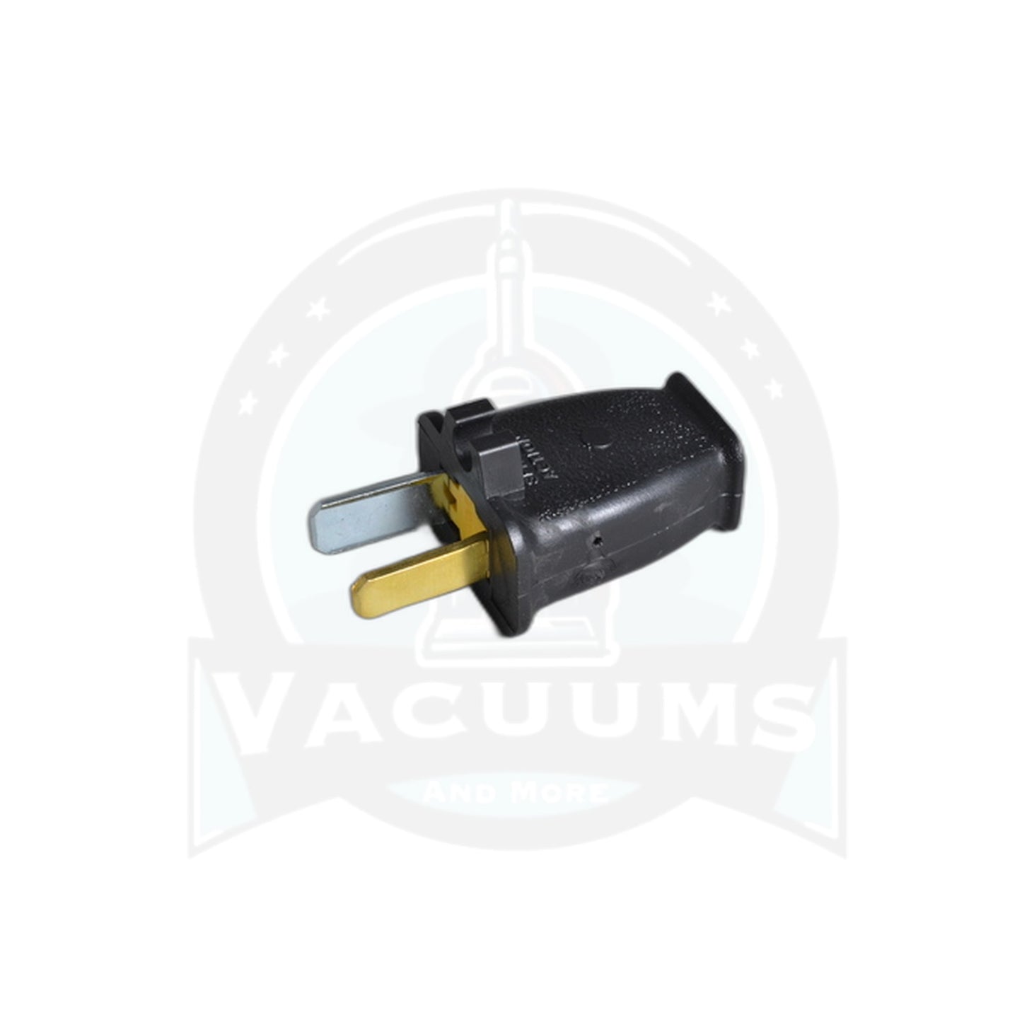 Black Male Plug with Sta-Tite Grip - Vacuums and More