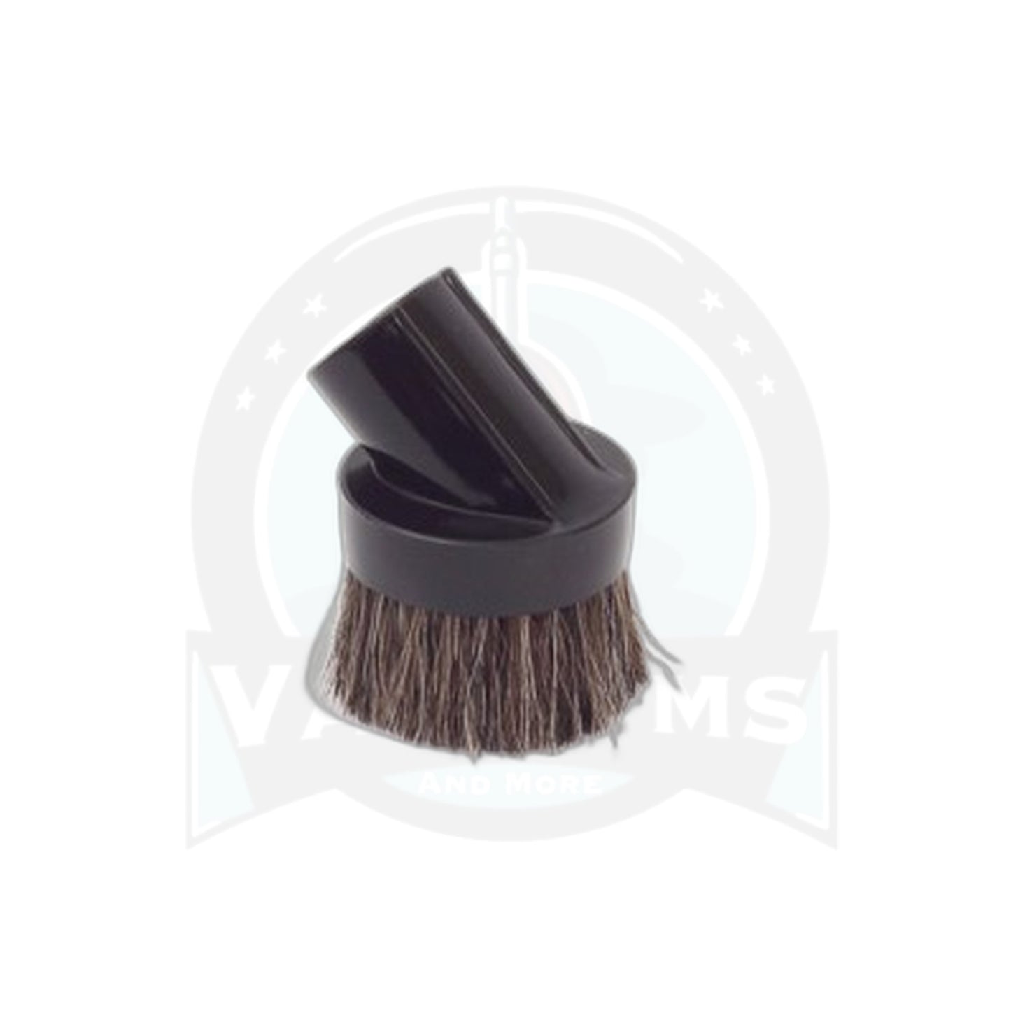 Fitall Round Horsehair Dusting Brush, Black Vacuum Attachment