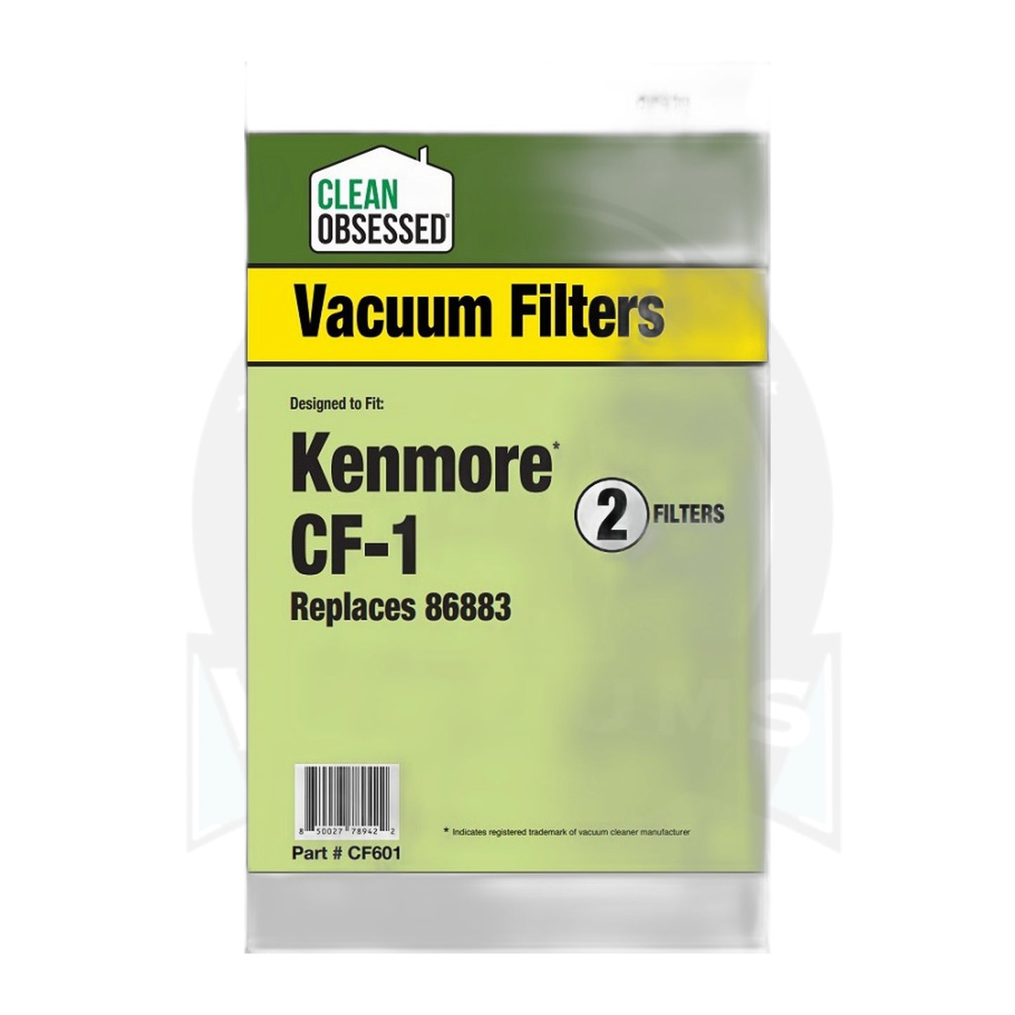 Kenmore CF-1 Canister Filter 2-Pack, Replaces 86883 (5" x 5")