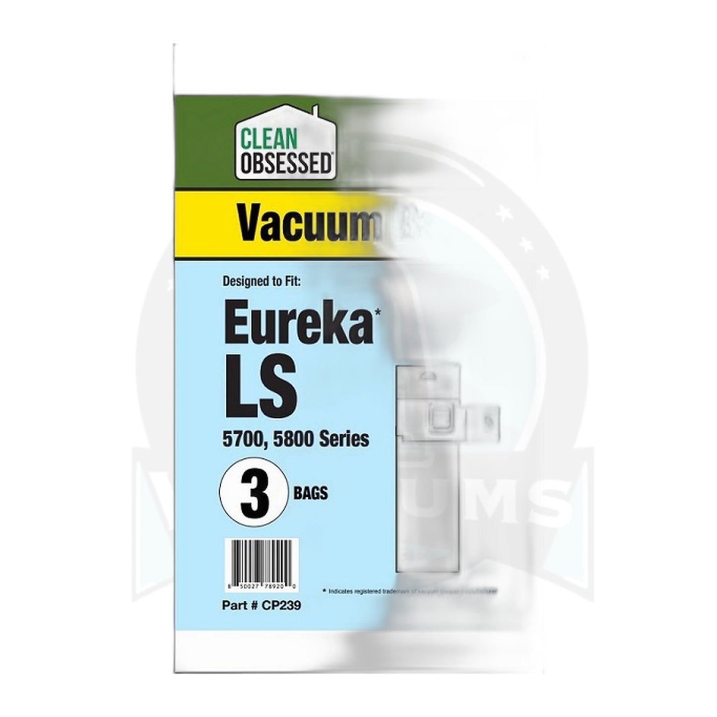 Clean Obsessed Eureka Type LS Micro Paper Vacuum Bags, 3-Pack