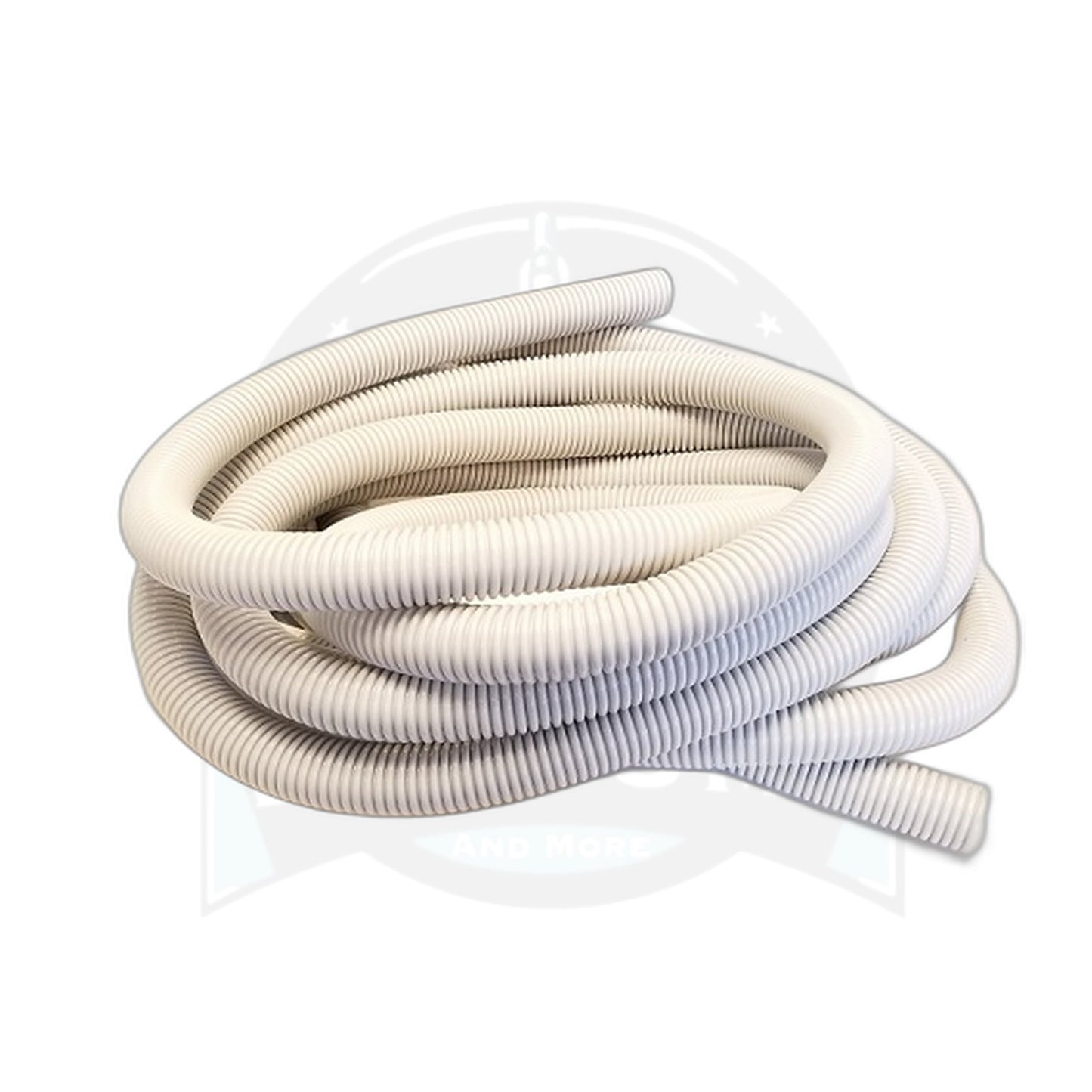 30 Ft x 1-1/4" Crushproof Vacuum Hose, Light Grey - Best Quality