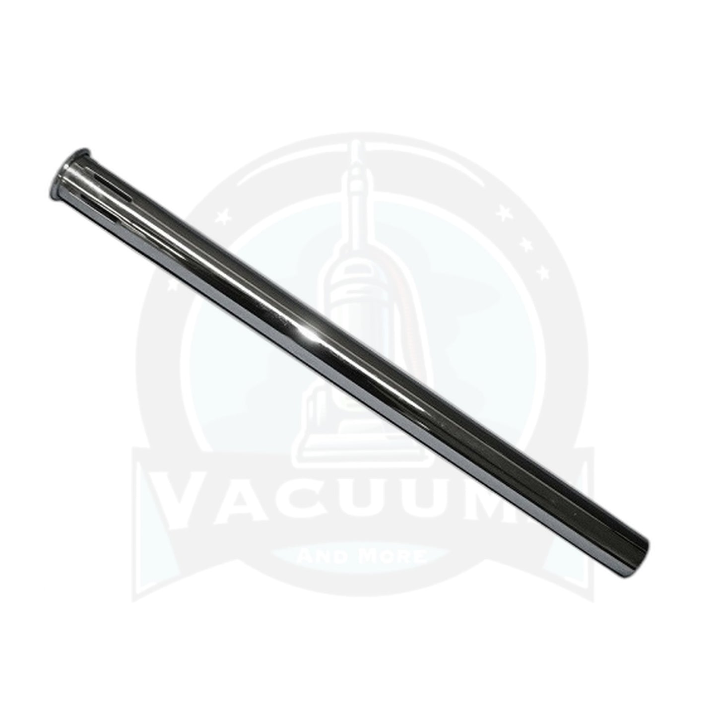 Fit All Chrome Slotted Vacuum Wand, Straight Friction-Fit Both Ends