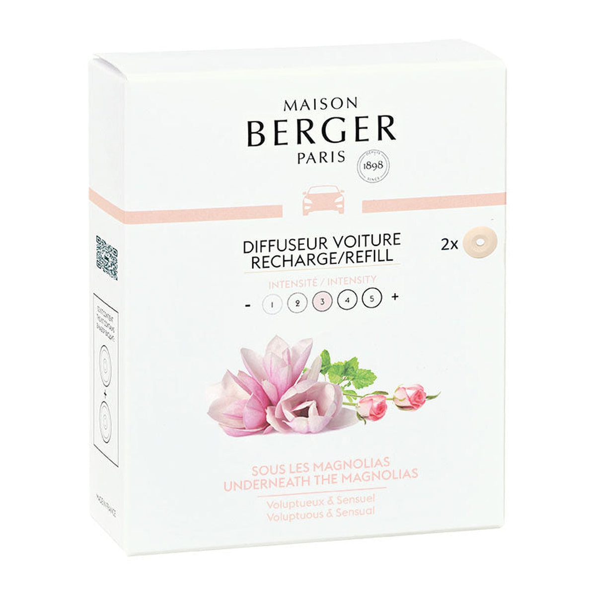 Maison Berger Set of 2 Underneath the Magnolias Car Diffuser Refills