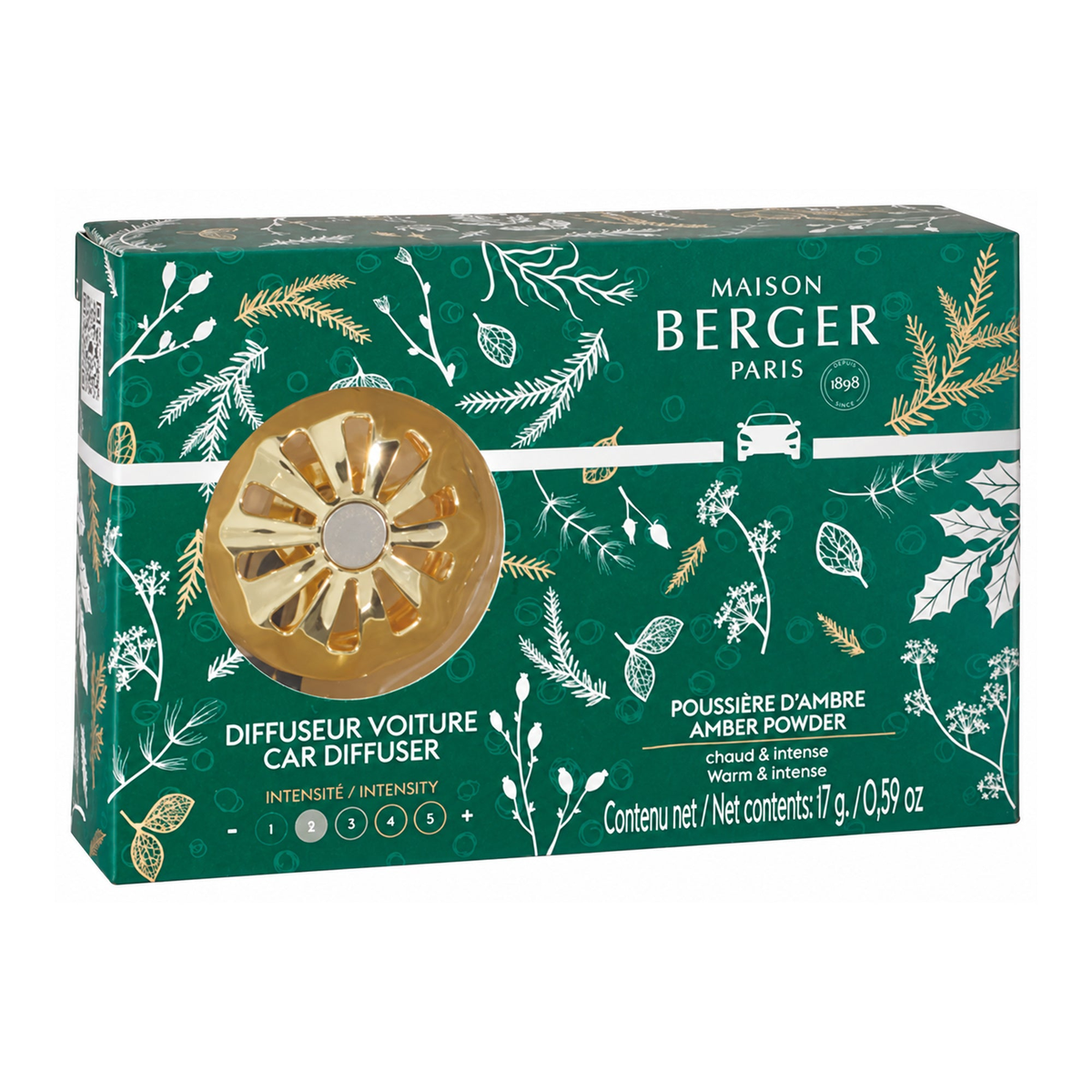 Maison Berger Magical Car Diffuser Kit with Amber Powder