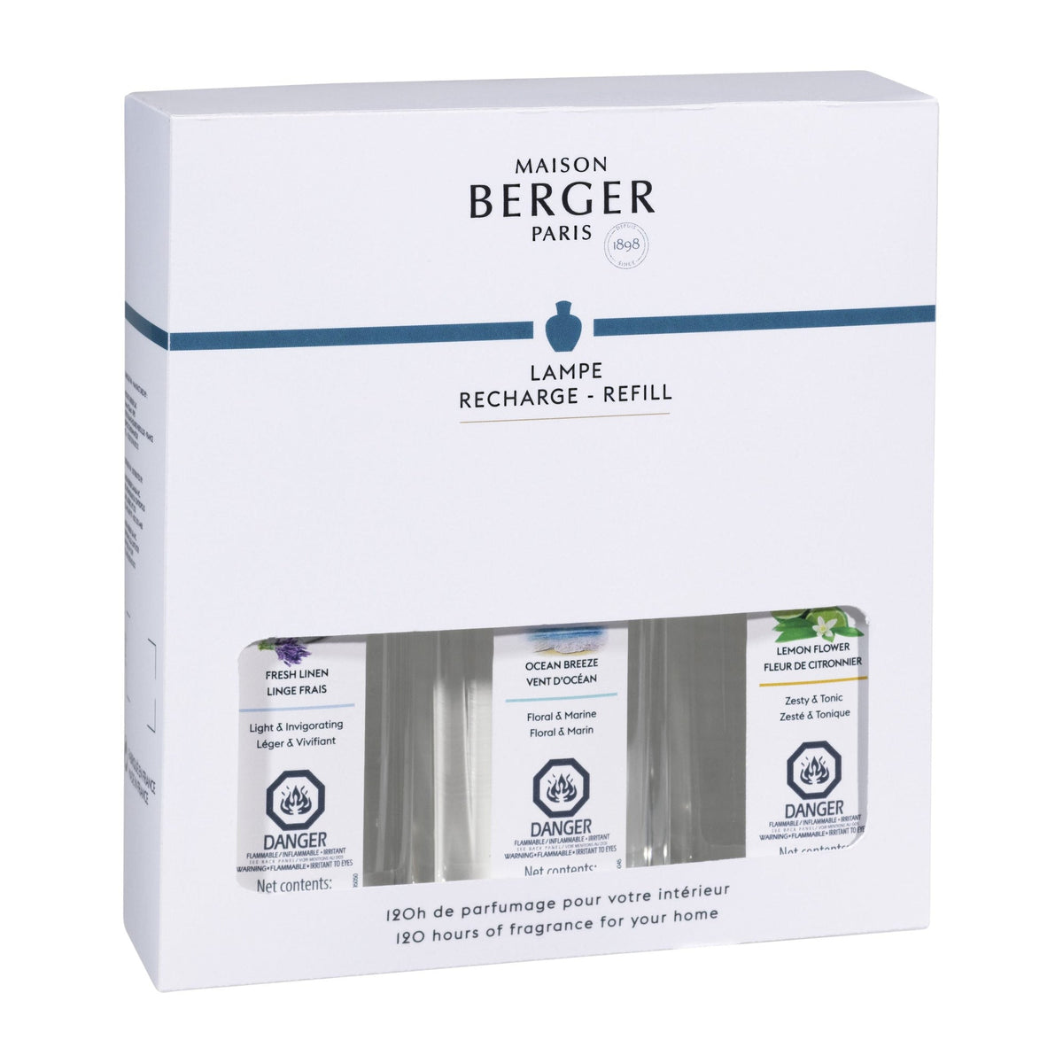Maison Berger Fresh Fragrance Lamp Refill Trio Pack