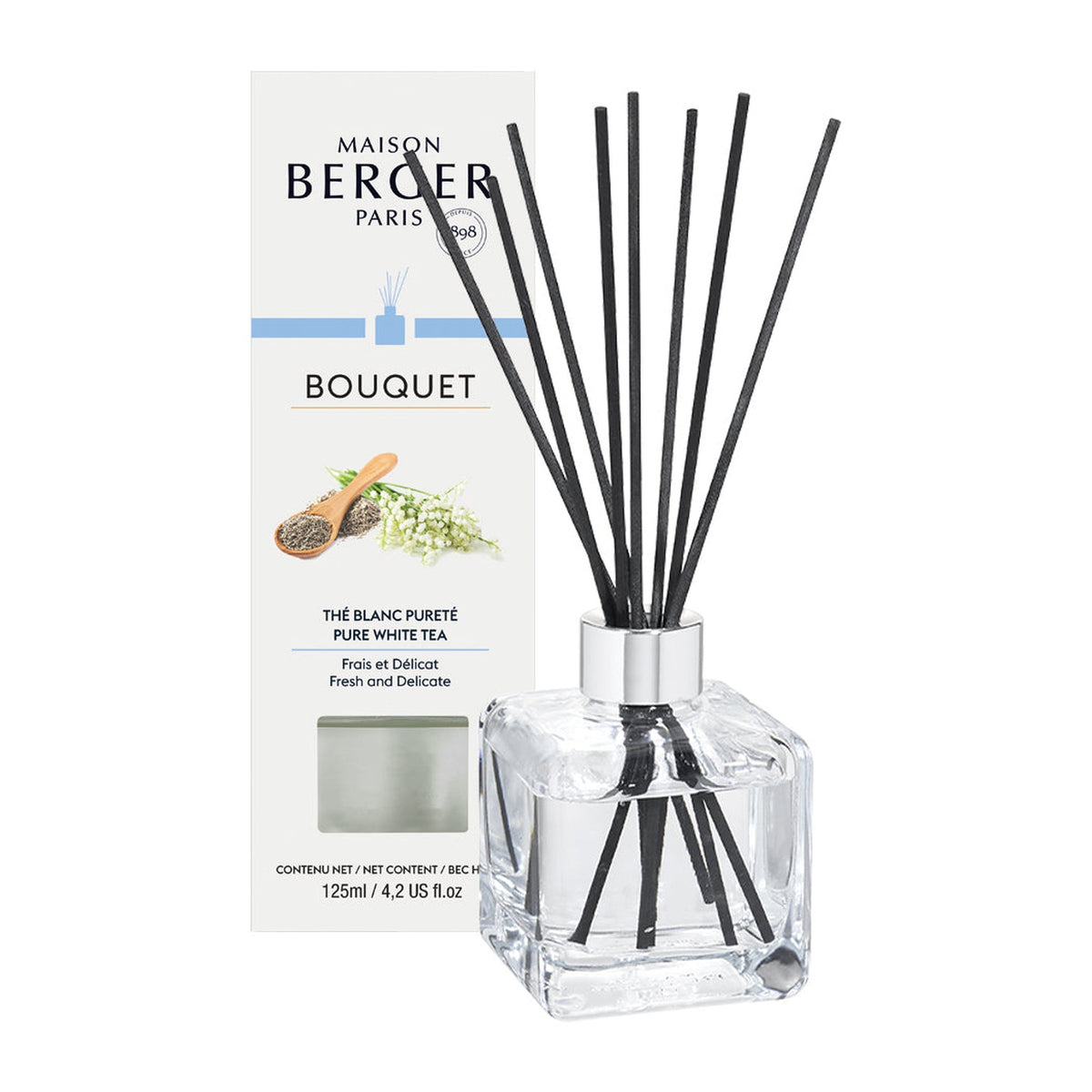 Maison Berger Ice Cube Reed Diffuser—Pure White Tea
