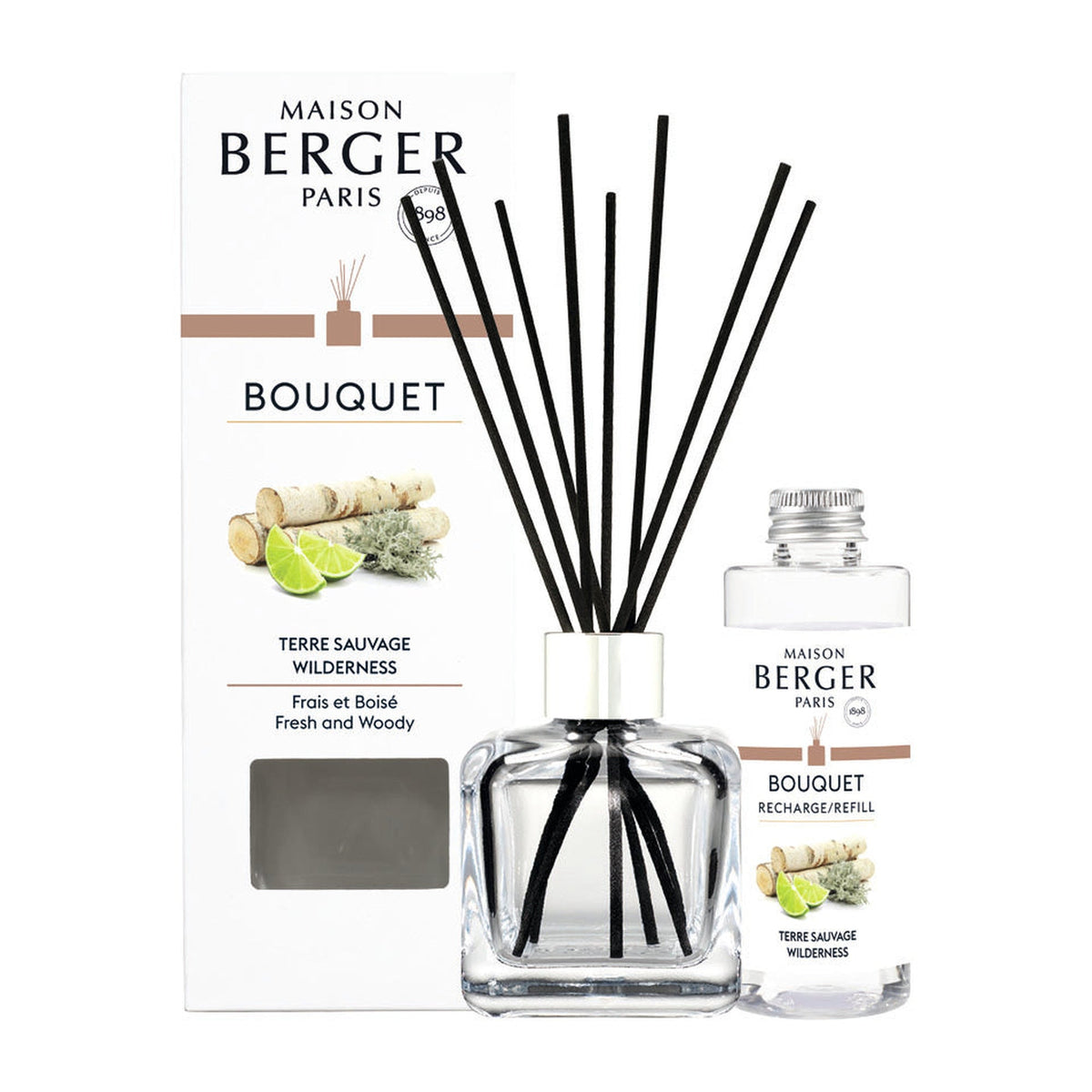 Maison Berger Wilderness – Cube Reed Diffuser + 100 mL Fragrance