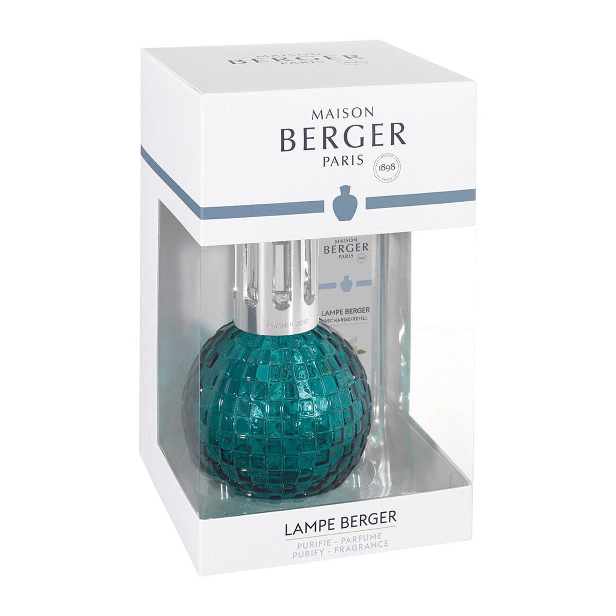 Maison Berger Disco Teal Fragrance Lamp Gift Set with Ocean Breeze