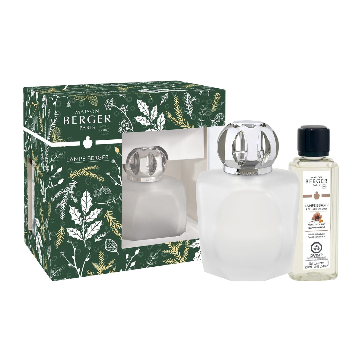 Maison Berger Magical Frosted Fragrance Lamp Gift Set with Velvet of Orient