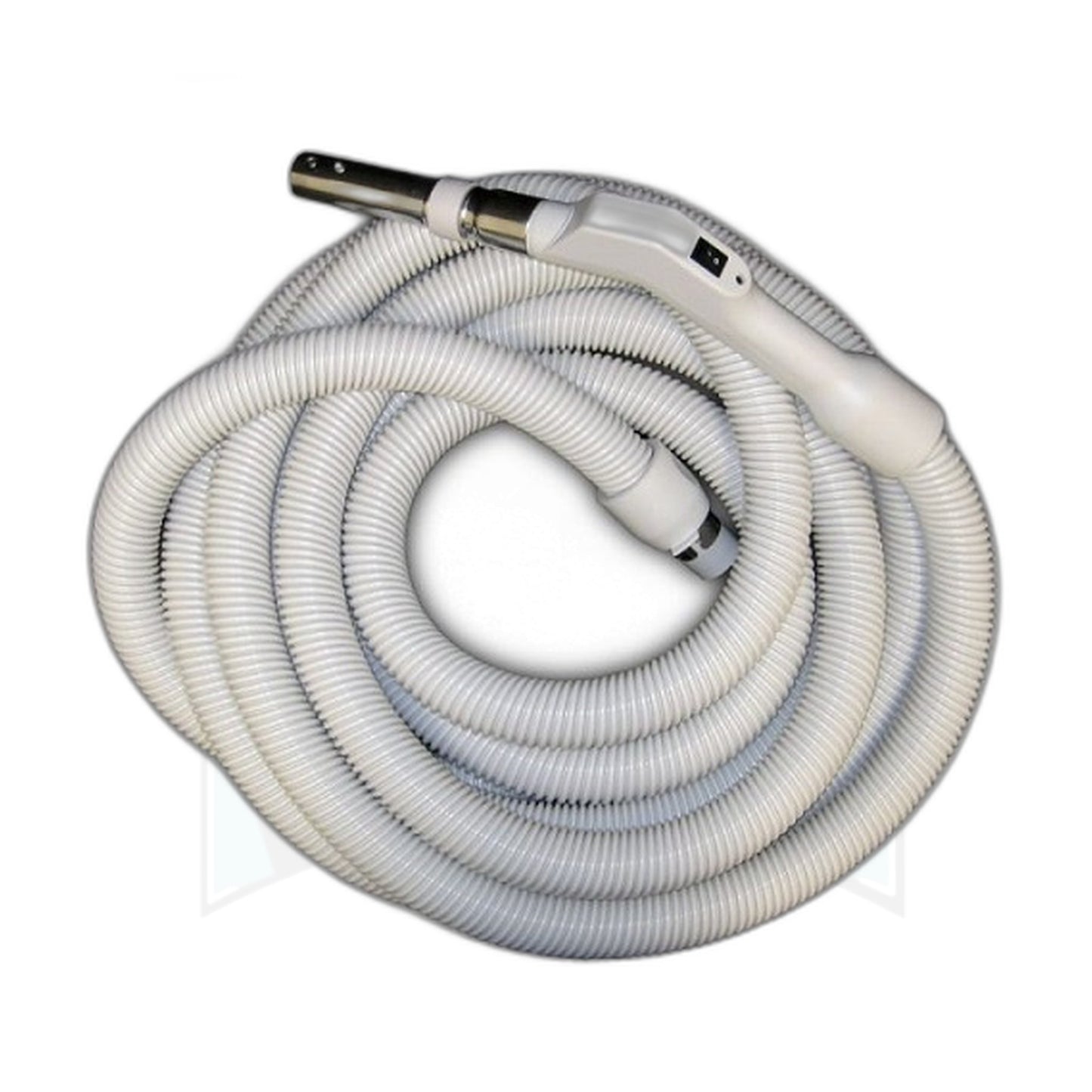 30 ft x 1-3/8 in Low-Voltage Pistol-Grip Central Vacuum Hose, Light Grey
