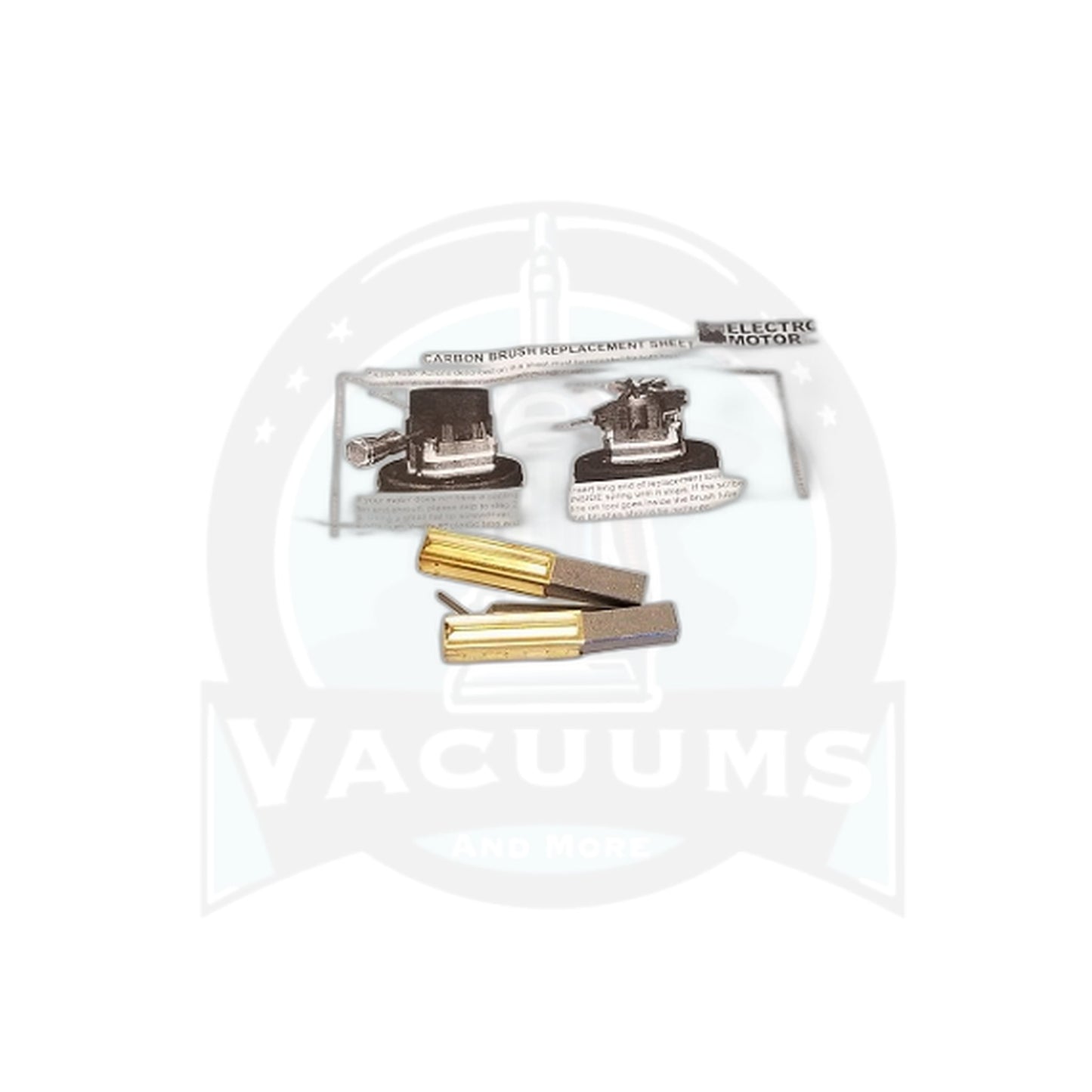 Aerus Lux VM3 Motor Carbon Brushes, Black (2-Pack) for Motor U6500-325