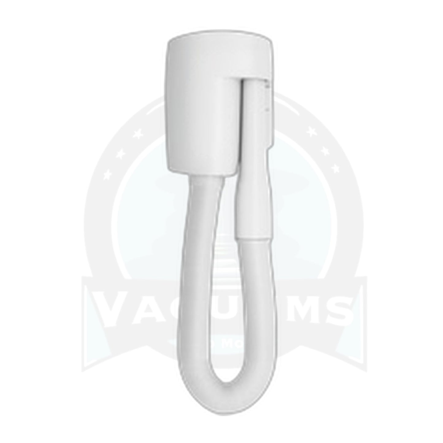 WallyFlex White Central Vacuum Auxiliary Valve with 13' Attached Hose