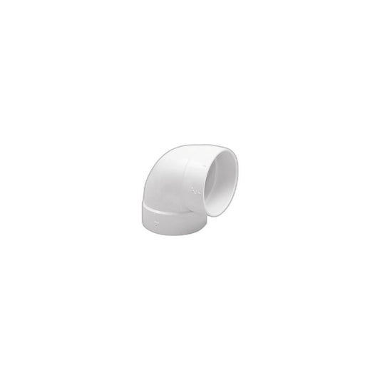 Vaculine 90° Short-Radius PVC Elbow, 2 in. (Female/Female)