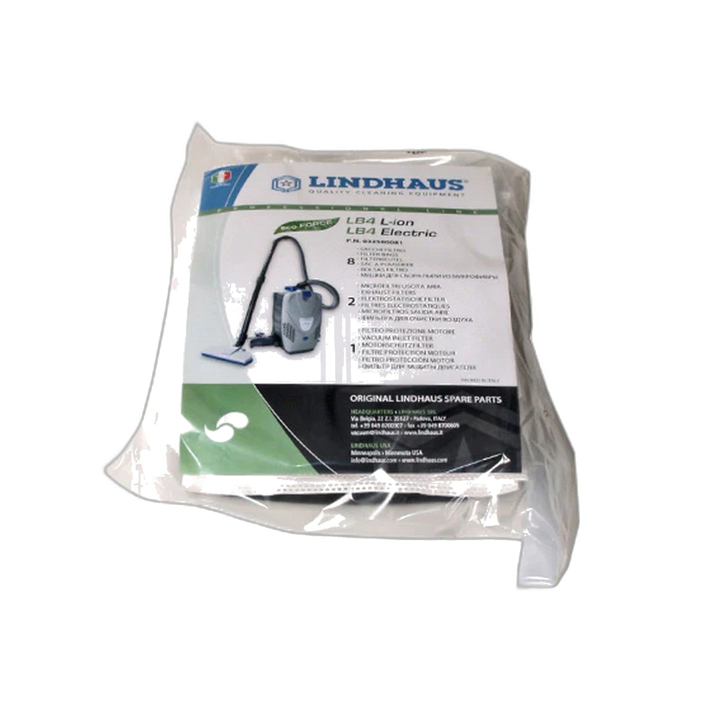 Lindhaus LB4 Microfiber Dust Bag Package