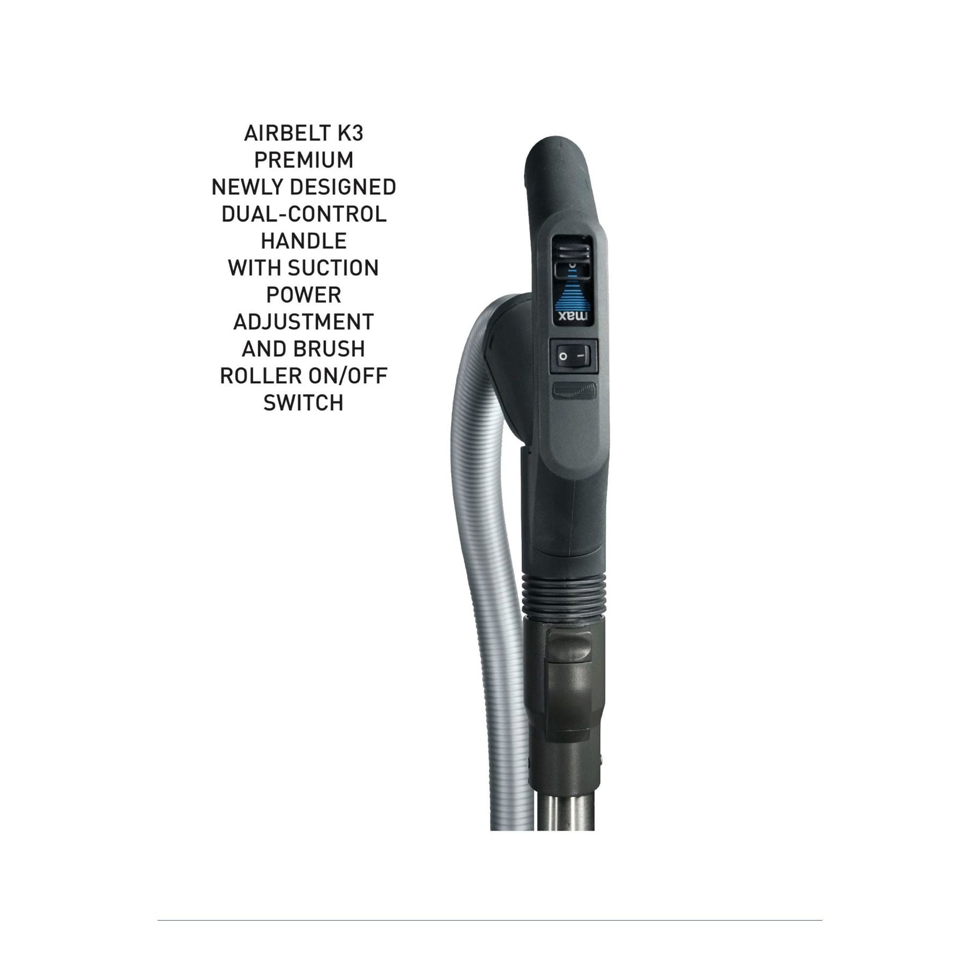SEBO AIRBELT K3 Premium Canister Vacuum with ET-1 Power Head — Mint