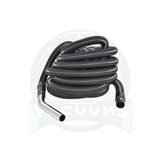 Central Vacuum 35-Foot Crushproof Complete Hose - Black - Fit All