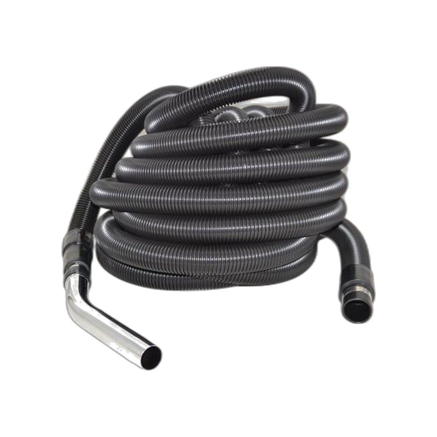 Central Vacuum 35-Foot Crushproof Complete Hose - Black