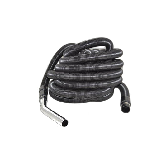 Central Vacuum 35-Foot Crushproof Complete Hose - Black