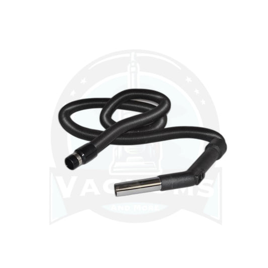 Central Vacuum Stretch Hose 6 to 30 Foot Black with Swivel Grip and Cuff - Fit All