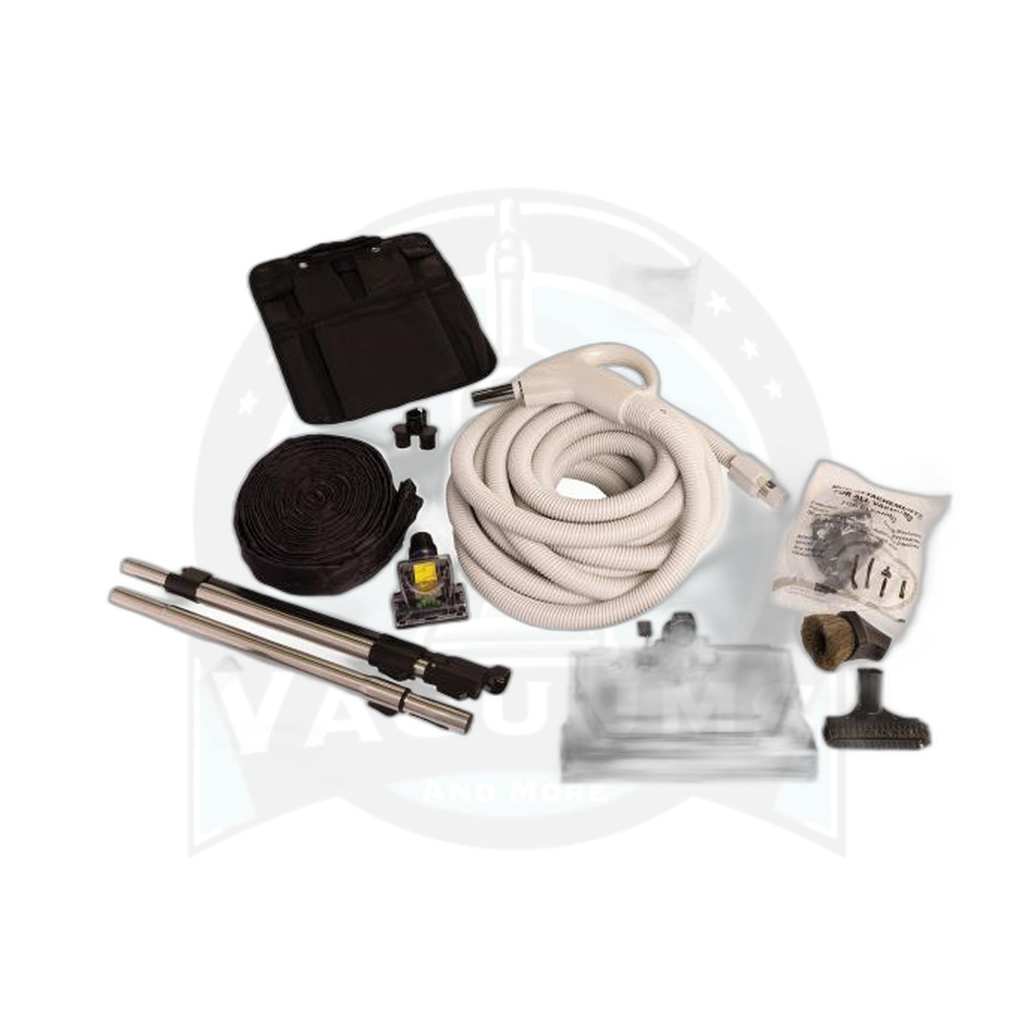 Titan T7 Prime 35 Ft Central Vacuum Kit with Deluxe Power Nozzle and Premium Tools